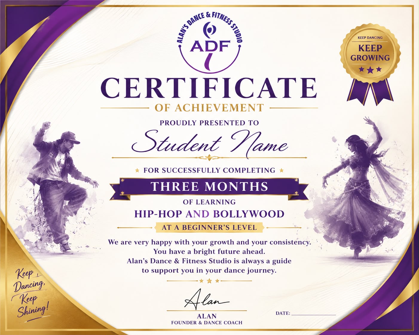 ADF Certificate of Achievement